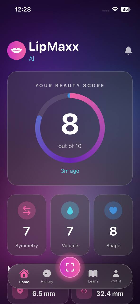 LipMaxx AI App Preview